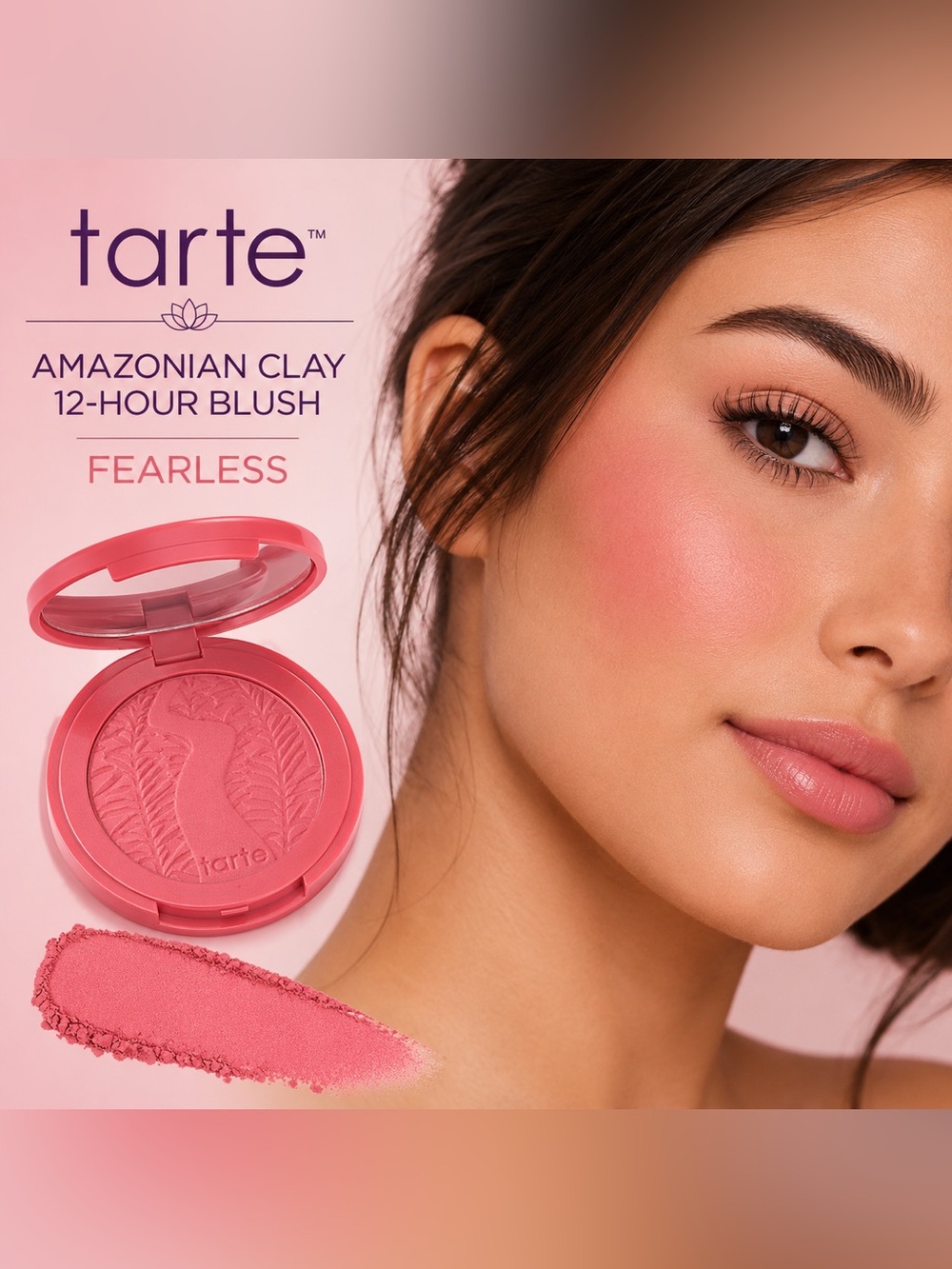 NEW✅ Tarte Amazonian Clay 12-Hour Blush Fearless • Longwear Matte Blush